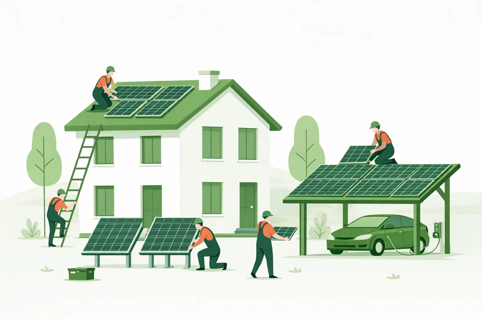 Installation panneaux solaires